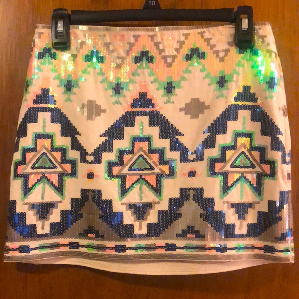 Express Sequence Mini Skirt. Size Xs - image 1